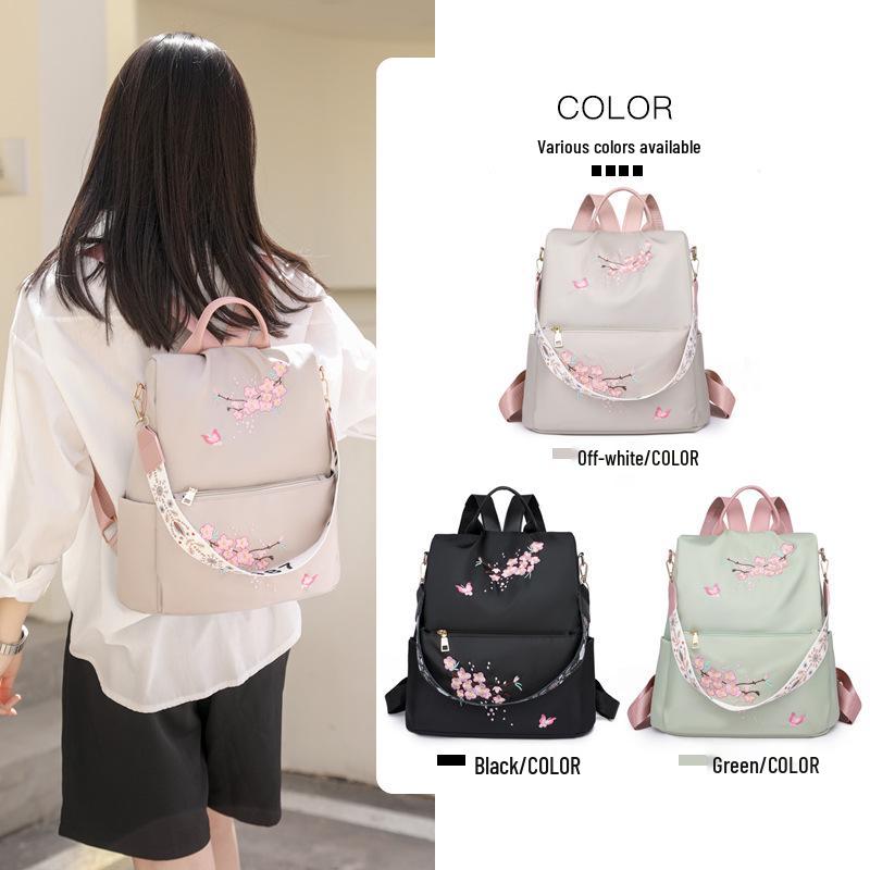Ethnic Style Women's Embroidered Shoulder Bag - Small, Lightweight, Fashionable Travel Backpack