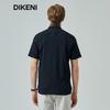 DIKENI Men's Casual Micro-Wrinkle Short Sleeve Shirt
