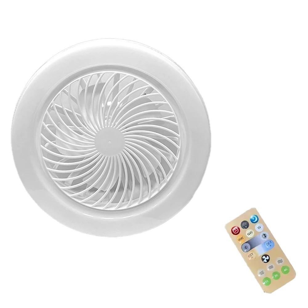 

Светодиодный вентилятор с трехскоростным режимом 2-в-1, светодиодная лампа с шариком E27, винтовой вентилятор, пульт дистанционного управления, настенное управление, светильник для спальни, потолочный вентилятор