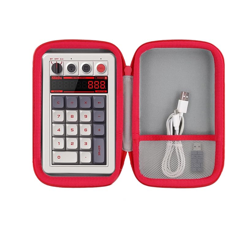 

(Case only) 8BitDo 18 mechanical Tenpad storage case, white-co2CREA