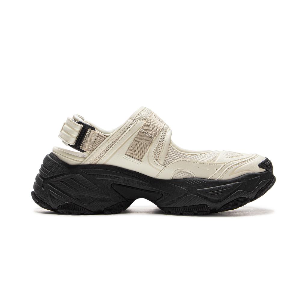 New LiNing Red Sugar 2 Slip Resistant, Abrasion Resistant, Breathable Low Top Casual Shoes Women's Ecru AGUV022-3