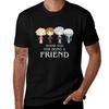 Danke, dass du ein Freund bist T-Shirt Einfache Linienkunst Druck Tee
