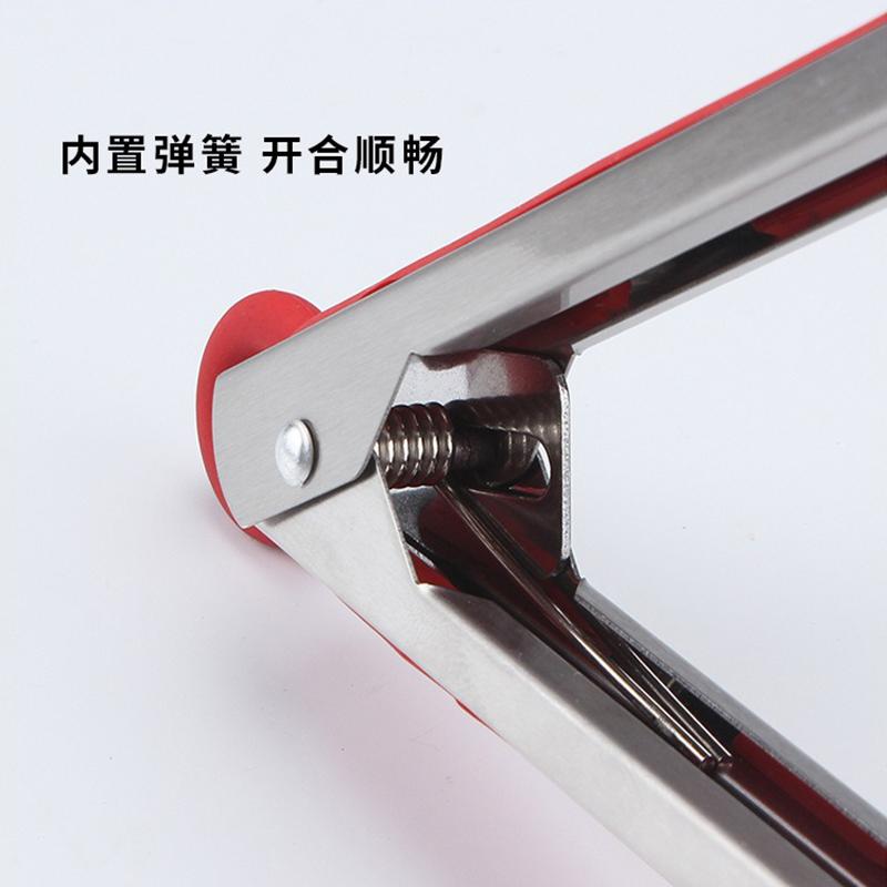 Kitchen Cooking Tongs Heat Resistant Stainless Steel BBQ Tools with Silicone Tips For Salad Grill Accessories Locking Food Tong