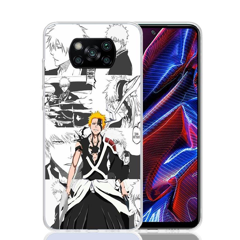 Ichigo Kenpachi Bleach Anime Phone Case For Xiaomi Poco F7 Ultra X7 X6 Pro X5 Redmi 15 15C 13 13C 12 12C 10 10A 10C 9 9A 9C 9T S