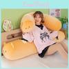 Plush Bread Bear Long Pillow With Soft Short Plush For Bed Couch Decor