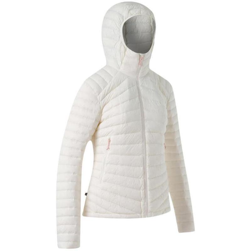 

DECATHLON Solid Colour Hooded Fitted Zipper Design Long Sleeve Down Jacket Women s Off-White 2XL экрю