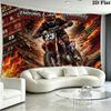 Moto Art Wall Tapestry Aesthetic Wall Hanging Printed Fabric Blanket Decorative Tapestries for Bedroom Living Room Home Decor