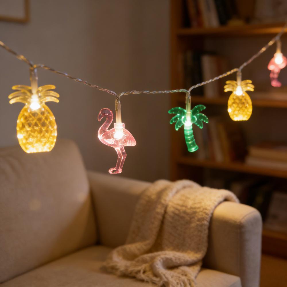 LED Pineapple Coconut Tree String Lights for Children's Room Decor