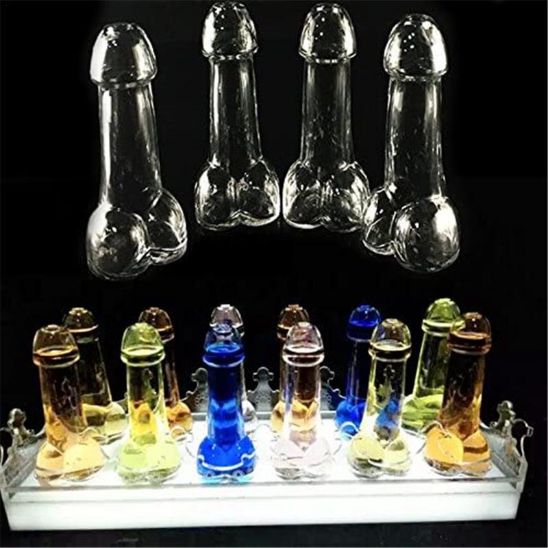 Men's Dick Penis Cocktail Glass Cup Mug Bottle Glass Halloween Christmas Party Beer Cup Funny Wine Cups Mug Bottle