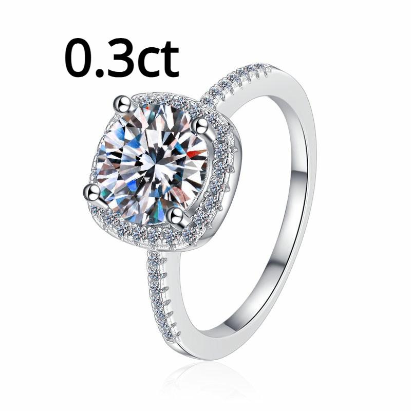 

Женское кольцо из стерлингового серебра 925 пробы, кольцо с муассанитом 3 карата, квадратная сумка, платиновое обручальное кольцо, обручальное кольцо, подарок для подруги 20