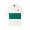 SS25 Brand Logo Knitted Loose Casual Color Block Design Comfortable Breathable College Style Short Sleeve Polo Shirt L225U053-0074