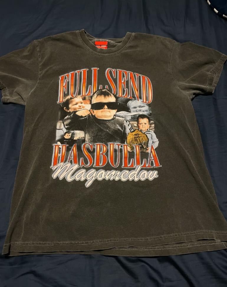 Vintage Hasbulla Graphic Tee- Full Send Streetwear - Retro Hasbulla Magomedov Unisex T-Shirt L