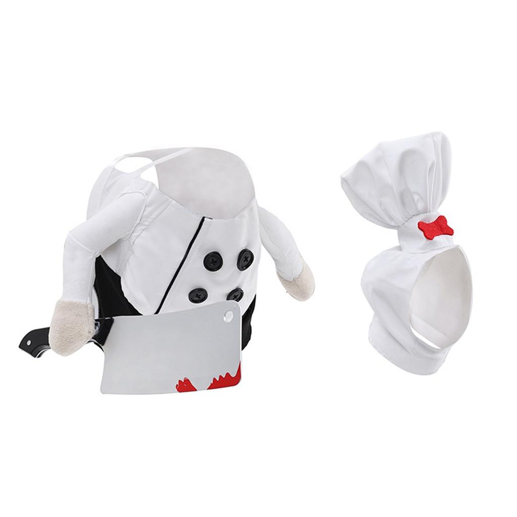 Spooky & Fun Halloween Pet Costume! Transform Your Furry Friend Into A Hilarious 'Knife-Wielding Chef' With This Realistic Fake Knife Accessory.