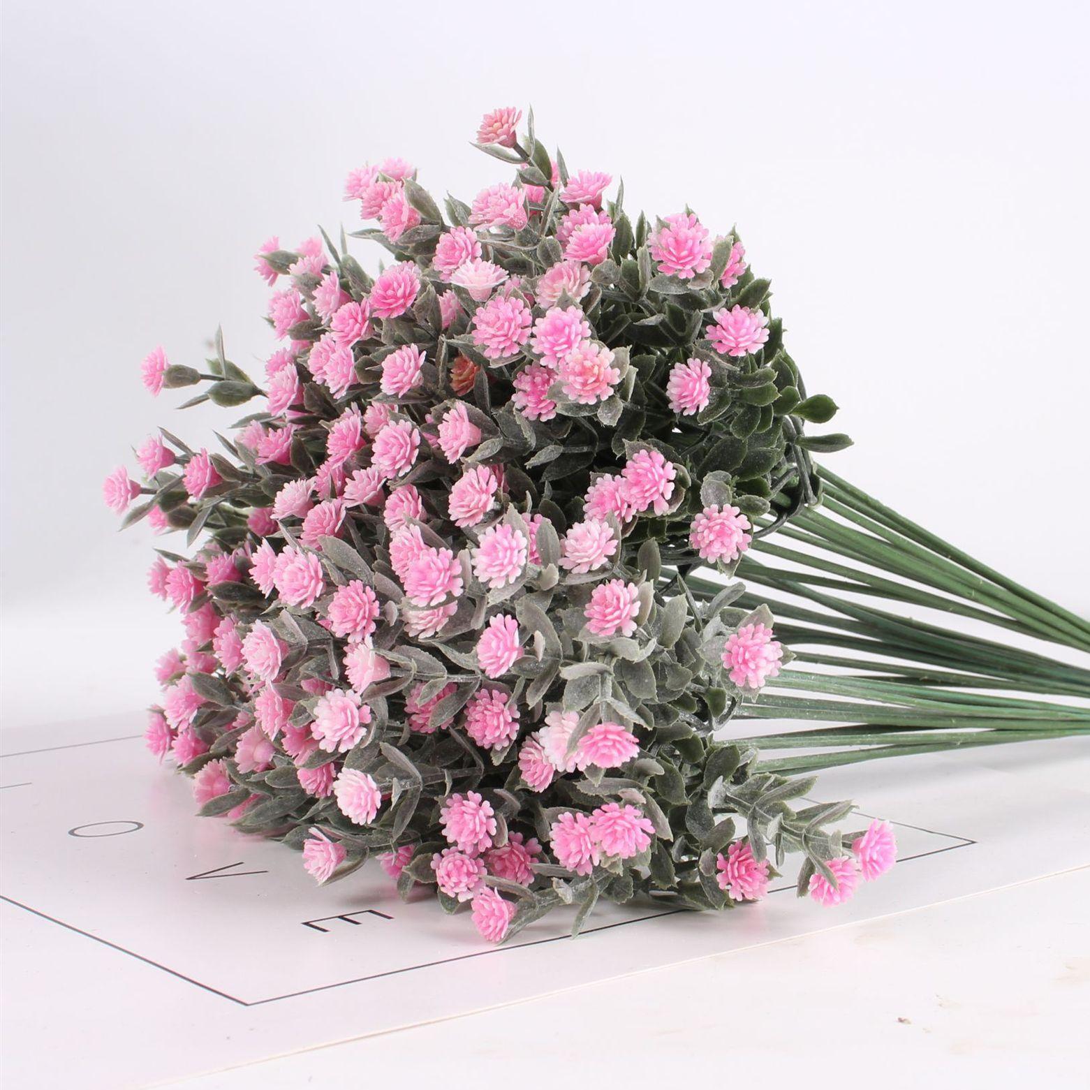 

Arrangement Floral Bouquet Wedding Babysbreath Artificial Flowers Fake Flowers Gypsophila светло-розовый