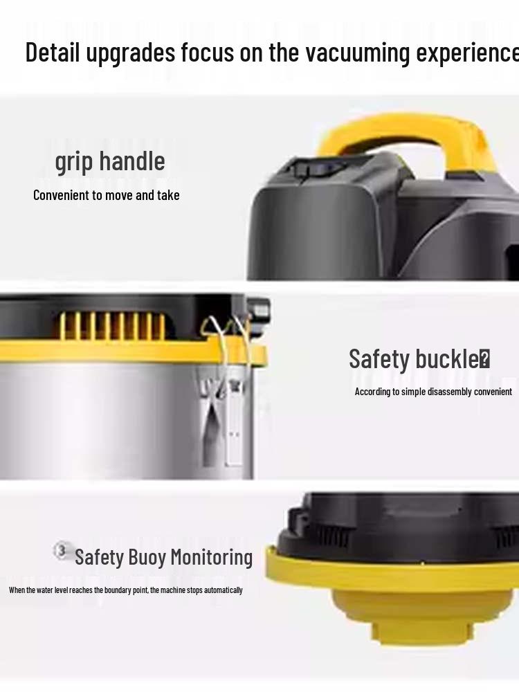 High-Suction Vacuum Cleaner for Home, Grout, and Car Cleaning