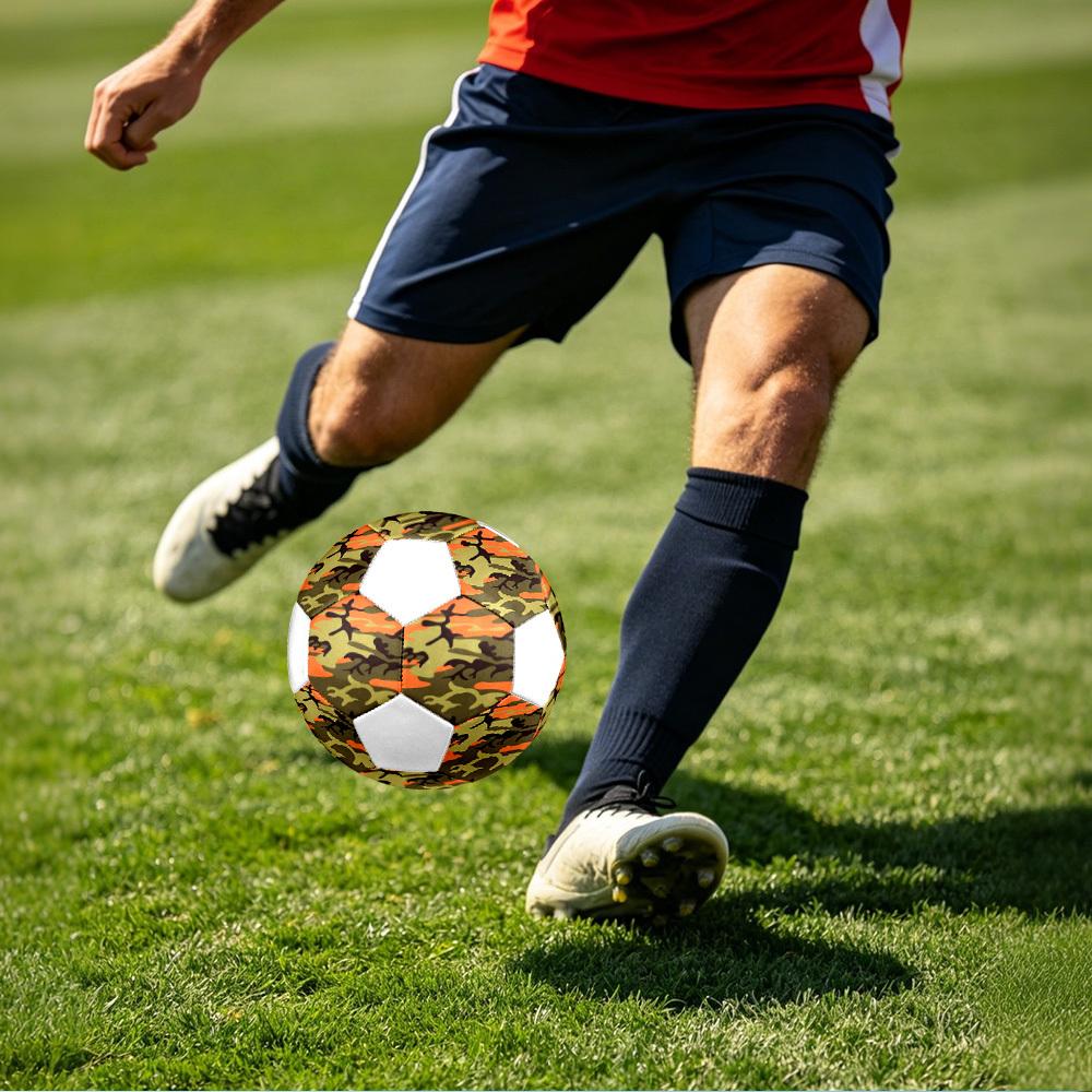 1pc Camouflage Lightweight PVC Training Soccer Ball, Size 5, Suitable for Indoor and Outdoor TrainingGift y6037