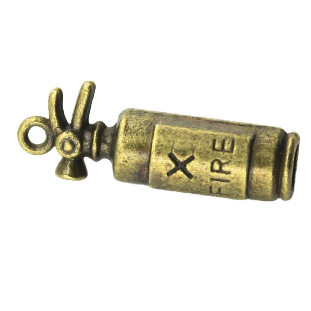 

10 шт подвески для огнетушителей античная бронза цвет цинковый сплав 23x6x6 мм