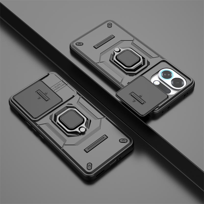 Push Window Case For Oppo K13 Turbo Anti-knock Ring Holder Magnetic Cover For Oppo K13 Turbo Pro Case For Oppo K13 Turbo Case