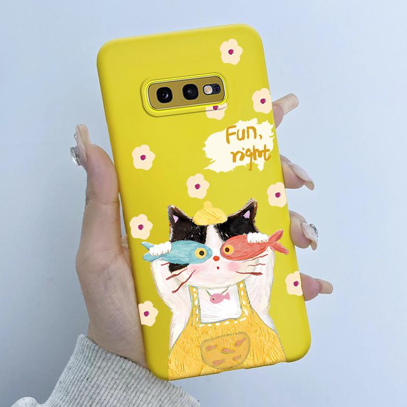 For Samsung Galaxy S10e Phone Case Flower Girls Design Soft Silicone TPU Back Housing for Galaxy S10E S10 E SM-G970F/DS Covers