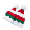 Adult Christmas And Children Striped Knitted Hat With Bell Decoration Winter For