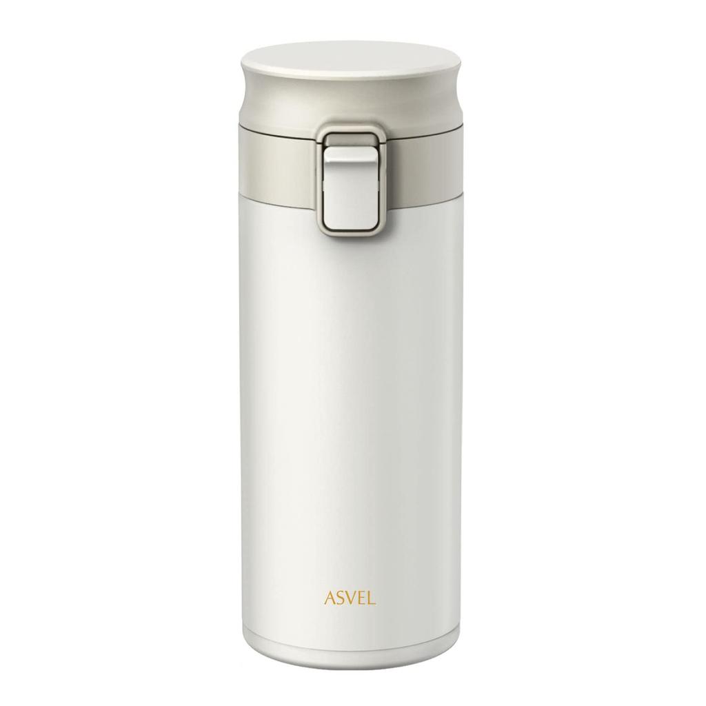 Asvel Vacuum Insulated Tumbler TLW350, Easy to Clean, 350ml, White, Earth Tones, A3311
