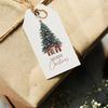 20pcs Christmas Tree Gift Tags with 5m of Twine - Elegant Holiday Hanging Decorations, Festive Greeting Cards for Gift Wrapping