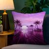 Neon Night City Landscape 80S Cyberpunk Car Cushion Cover 30X50 Polyester Sofa Cushions Throw Pillow Home Decoration Pillowcover