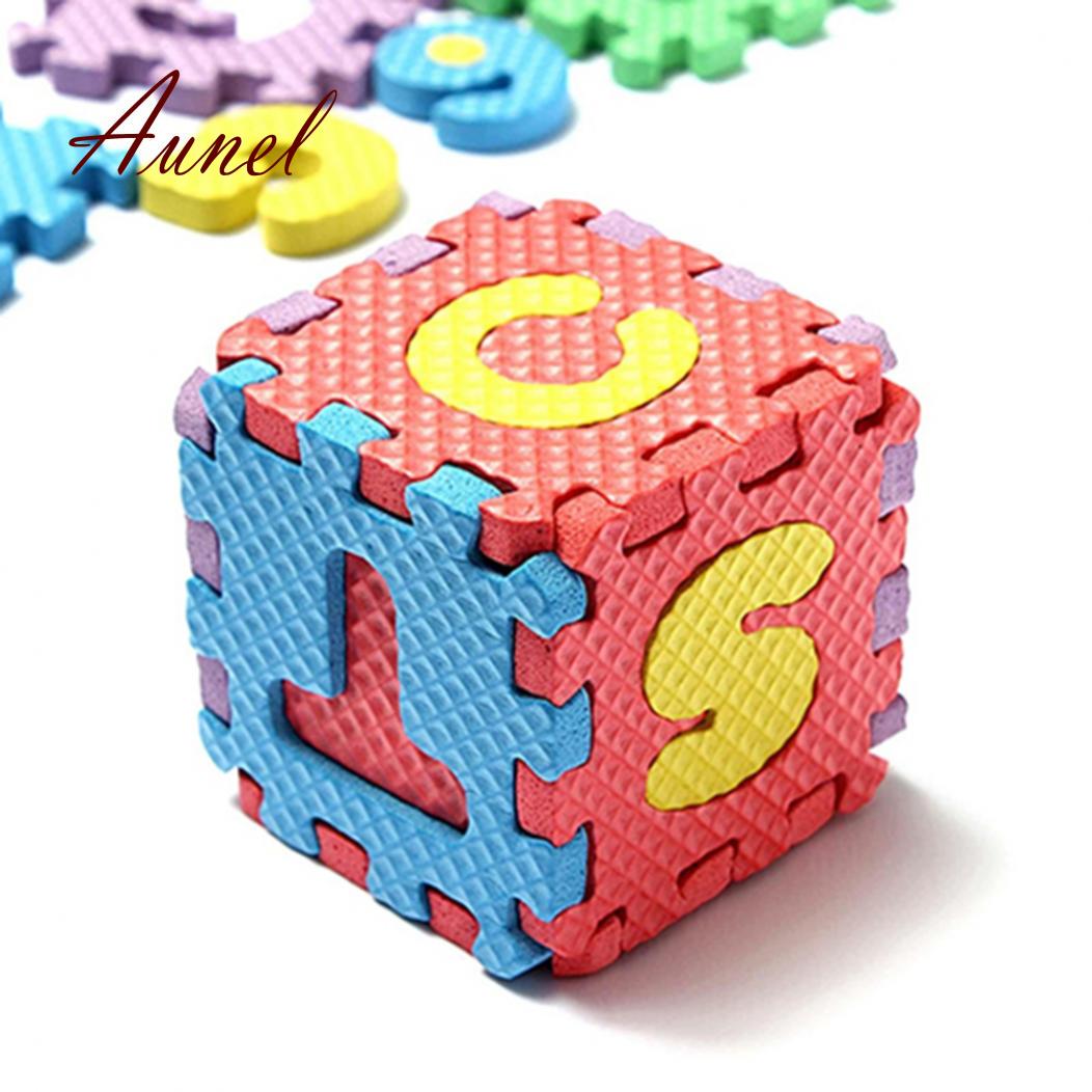 Мягкий сборный коврик пазл из элементов с буквами. 36 элементов в комплекте — фото 4