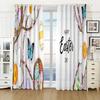 Easter Candy Cute Bunny High Blackout Curtains Holiday Decoration Curtain Living Room Bedroom Thick Blackout Drape Multicolor