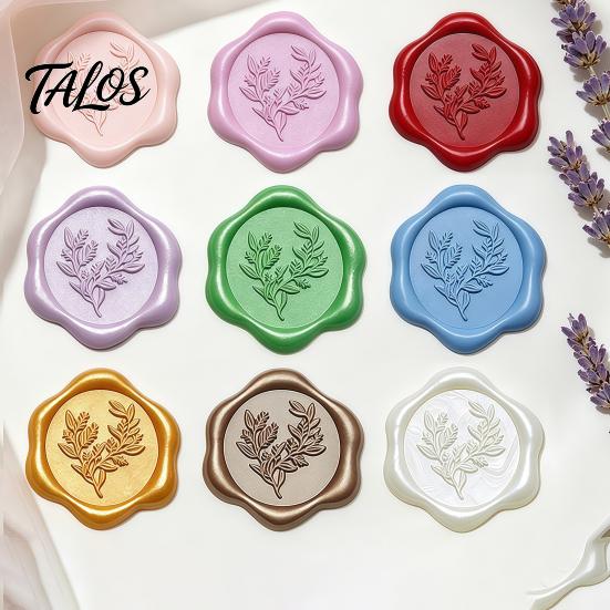 DIY Crafting Accessories Wax Seal Kit, with Sealing Beads Spoon And Candles, Handmade Stationery Tools Stamp for Wedding Invitations Envelopes
