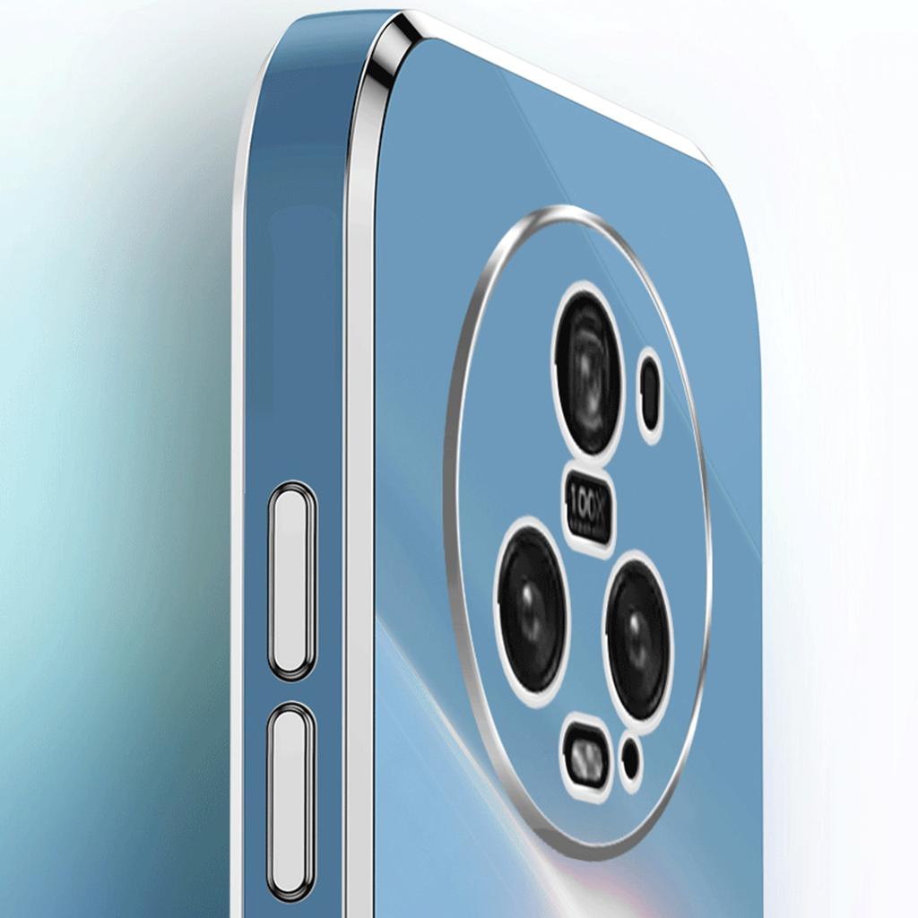 XINLI For Honor Magic5 Pro Soft TPU Phone Case Ring Kickstand Electroplating Cell Phone Cover