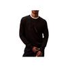 Calvin Klein Minimalist Comfortable Versatile Logo Sweater Men Sweater Black 40EM300-001