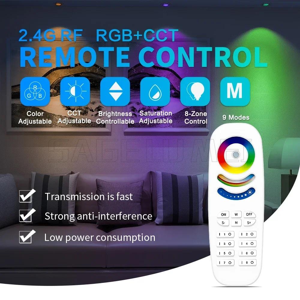 GLEDOPTO RF Pixel LED Controller Dual Color WWCW CCT Dimmer White Light Horse Racing Lighting GL-C-214 Dynamic Wago Connect Port