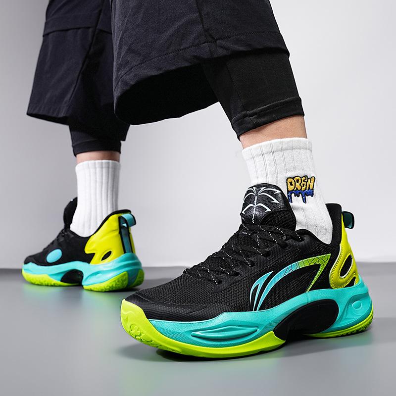 Special Basketball Shoes 2025 New Mesh Breathable Sports Sports Students Ultra-light Shock Absorption Running Shoes Friction Sound