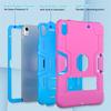 iPad 10th Gen 2022 Silicone Case with Stand, Drop-proof, Color Block Design, Full Coverage for iPad A16 11th Gen