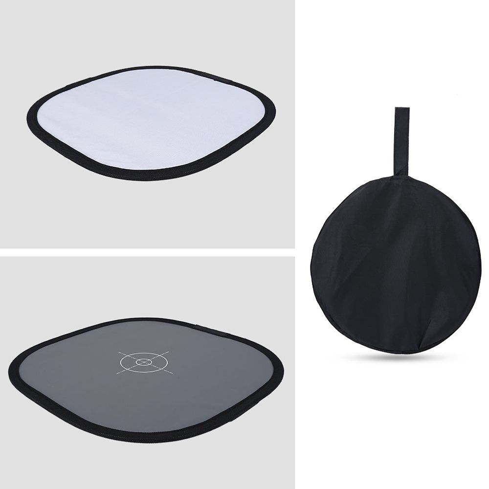 60x60cm 2 in 1 Double Face Camera Two Sides Focus Board 18% Reflector Grey/White Balance Card