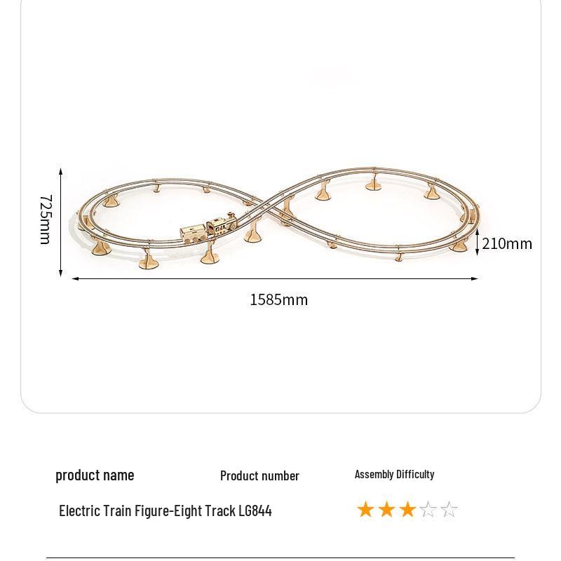 

Электрический поезд 3D пазл Восьмерка Деревянная игрушка: Сделай сам Образовательный Творческий Набор