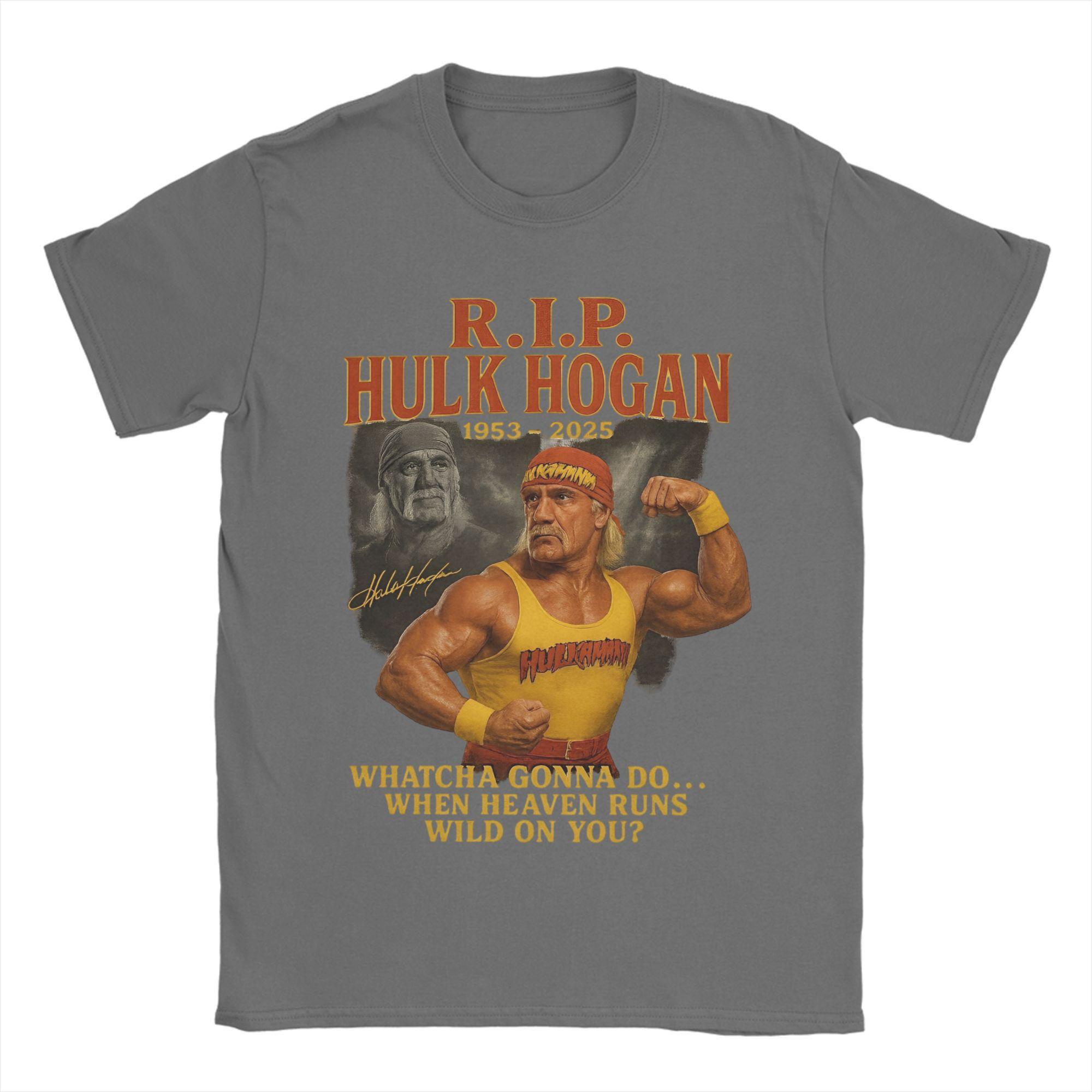 

2025 Hulk Hogan Legend Memorial Wrestling Graphic Print T Shirt for Unisex Women HulkaUnisexia Cotton Tee Shirt Clothing 4XL