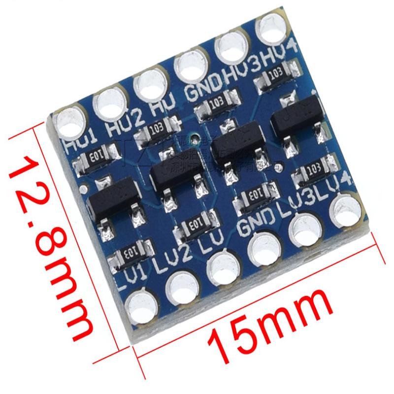 5/10/15Pcs Level Conversion Module 4 Channel Iic I2C Logic Level Converter Bi-Directional Module 5V To 3.3V