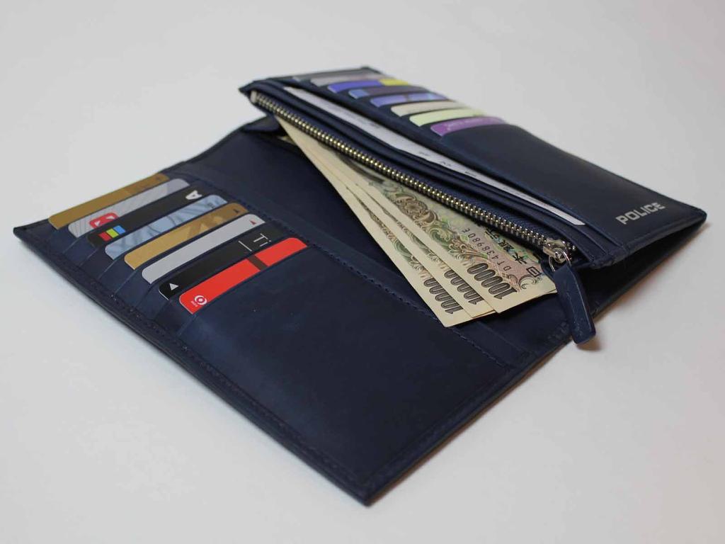 Police Multifunctional Leather Long Wallet with Italian Brand Sunglasses (D.Brown)