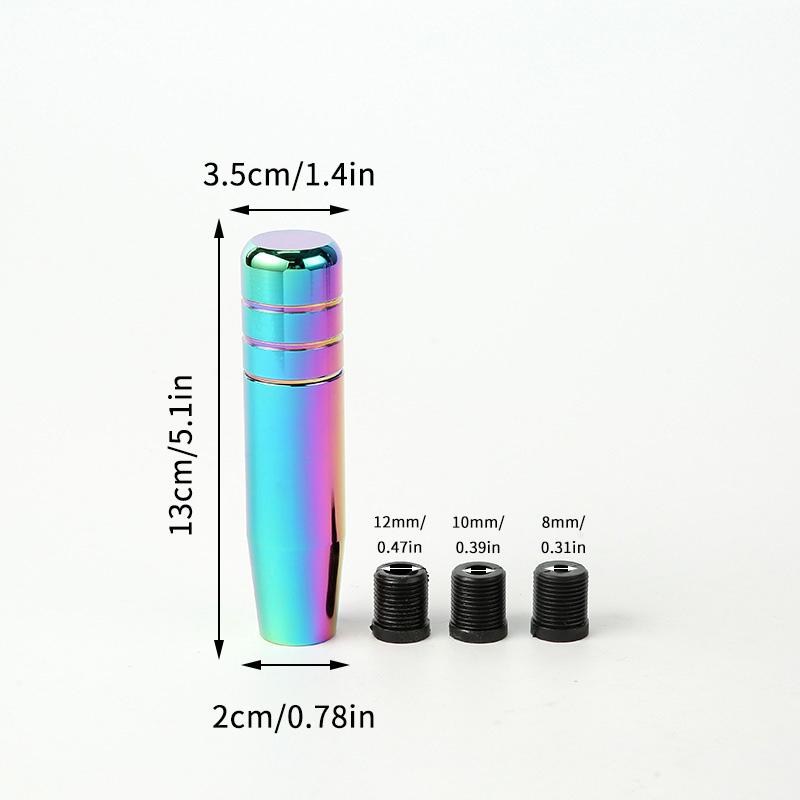 Auto Universal 13cm Aluminium Schaltknauf Schalthebel Hebel Schalthebel Griff Verlängerter Schalthebel Schalthebelkopfknauf