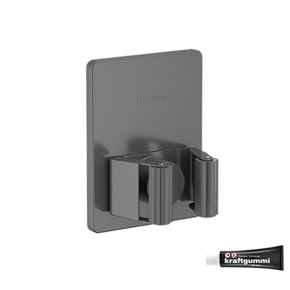 Настенная стойка для метлы из нержавеющей стали 304, держатель для швабры, многоцелевая вешалка для метлы на кухню Black Basic