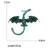 Enamel Dragon Brooches for Women Unisex Rhinestone Necklace Flying Dragon Pins Banquet Party Backpack Gifts Jewelry Accessories