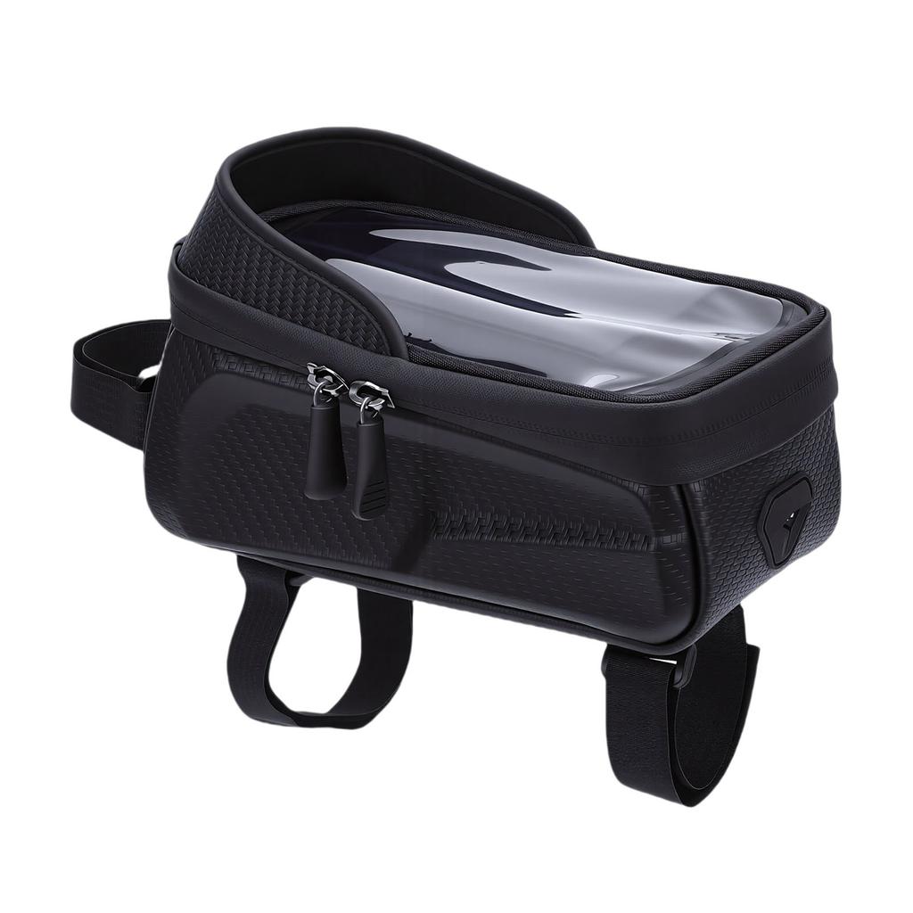 Bike Front Frame Bag Water Proof EVA Hard     Top Tube Bag Cycling Pouch with Touchscreen TPU Film