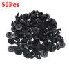 50/100Pcs 8mm Hole Plastic Rivets Fastener Screw Car Bumper Fender Fixed Buckle Auto Fastener Clips Automobile Accessories