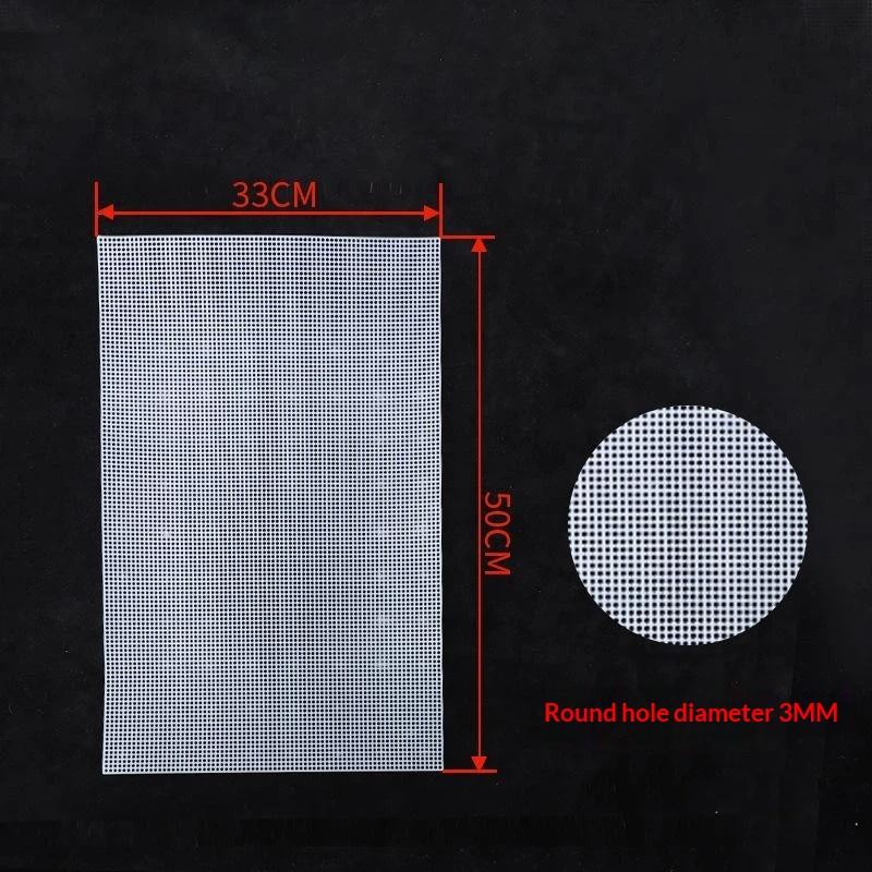 DIY Latch Hook Plastic Mesh Mat 33x50CM Reusable Rug Making Accessory for Handmade Crafts Hobbyists