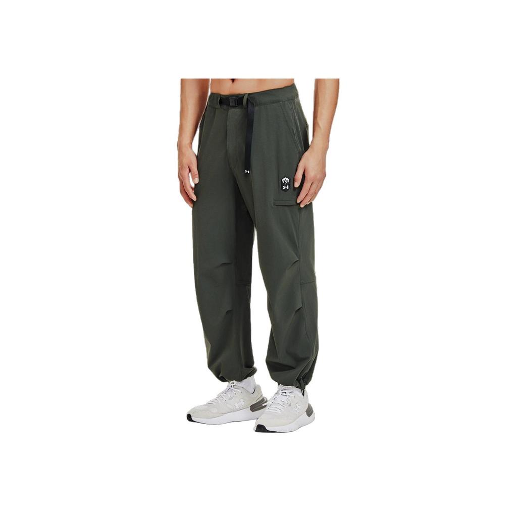 Under Armour Urban Outdoor Series Logo Embellished Casual Comfortable Work Pants Men Pants Baroque-Green 1387984-310
