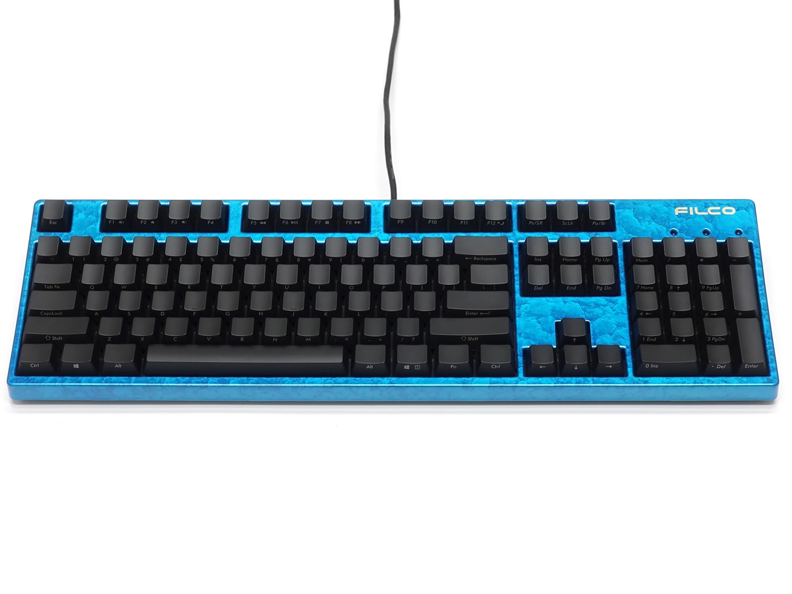 

FILCO Majestouch 3 NINJA Lacquer Steam Cloud Painted Blue Sky Model CHERRY MX Brown Axis English Layout 104 Keys Front Printing USB Wired Connection