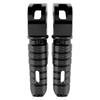 1 Pair Aluminum Alloy Rear Foot Peg Motorcycle Modification Accessory Fit for 125 250 300 RC200 390 2014+(Black )