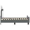 Kids Bed Frame with Headboard Light Grey 70 X 140 Cm PU